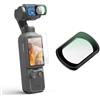 JJC Osmo Pocket 4 3 Black Mist - Set di filtri da 1/4 con pellicola | Black Diffusion - Filtro magnetico per evidenziatore morbido, 1/4, in vetro ottico HD temprato, con panno per la pulizia