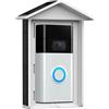 XTU Caricatore Solare per Citofono senza fili con Fotocamera, Compatibile con Ring (2020 Edition), Alimentato Dalla Batteria Del Videocitofono (Tipo C/USB), A Carica Continua, Bianco