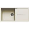 ELLECI LGU48062 | Lavello da incasso GRANITEK UNICO 480 | Colore : Bianco antico