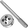 IUBPWMS Set di maschi e filiere metrici M10, passo da 0,5-1,5 mm, strumenti di maschiatura for filettatura destra con scanalatura diritta(M10x0.5)