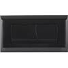 Mendorio Placca di Comando per Cassetta WC,Compatibile con Geberit Twinline 30&UP130,con Set di Leve e Telaio di Montaggio, Piastra Attuatore di Ricambio,Doppio Scarico(Opaco Nera)