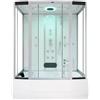 HOME DELUXE - Doccia a vapore DIAMOND - bianco, dimensioni: 170 x 90 x 220 cm - inclusa radio, doccia a pioggia e accessori completi I sauna a vapore, vasca da bagno, idromassaggio, doccia