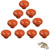 NUODWELL 10 pomelli rotondi colorati in ceramica per armadietti, maniglie a foro singolo per cassetti, credenze, cassettoni e ante