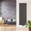 FistConcept Pannello Radiatore AROG verticale singolo (monostrato) bianco/grigio antracite (larghezza 378 mm. Altezza: 1800 mm, grigio antracite [RAL 7016])