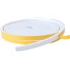 SHOCHX Paraspifferi per finestre, 2 rotoli di nastro in schiuma da 6 mm (larghezza) x 6 mm (spessore), nastro spogliarello per finestre, nastro isolante autoadesivo per porte, lunghezza totale 10 m, bianco