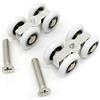 YUANQIAN 2 pz/lotto scorrevole vetro porta rulli rullo appeso finestra doccia box porta ruota (YQ-1026-2P)