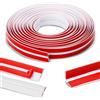 LURICO Modanature Decorative Flessibili, 2 cm x 6 m, Decorativa da Parete Autoadesivo in PVC per Decorazione e Protezione Delle Pareti di Casa, Per Pareti, Soffitti e Pareti, Bianche