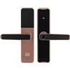 FUROMG Smart serratura elettrica per porta con impronte digitali, serratura intelligente biometrica con chiave, per casa, appartamento, ufficio, porta di casa (oro rosa)