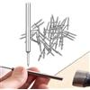 HENGBIRD 100 Pezzi Battiscopa A Doppia Testa Filo Chiodo Senza Cuciture, Chiodi a Doppia Testa, Viti di Sicurezza Invisibili con Manicotto specifico per Chiodi per la Manutenzione Domestica All'aperto