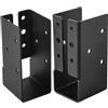 Generico Staffe 5x10 cm,Connettori Invisibili per Recinzioni e Falegnameria | Set di 2 Staffe Robuste per Travi Legno Supporto Strutturale Pergolati Corrimani Staccionate Scale