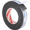 PATIKIL 5m/16.4ft Sigillatura Schiuma Nastro, 25mm Largo 2mm Spesso Singolo Paraspifferi Gommapiuma Guarnizione Porta Striscia per Mobili per Isolamento Tubi Finestre, Nero