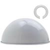 LEDSone Lampadario Vintage Industriale Bianco Montaggio Facile Paralume a Cupola da Soffitto, Sospensione, Parete Lampada in Metallo E27 60W