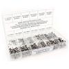 minischrauben.com Scatola con 300 pezzi viti autofilettanti a norma DIN 7982 della TX in acciaio inox A2 (ab 2,2 X 6,5 mm), cava rotondo (TX), TESTA SVASATA. miniviti assortimento incluso beschrifteter Box