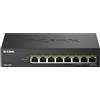 D-Link DMS 108P - Switch - Unmanaged - 8 X 10/100/1000/2.5G - Desktop - PoE+