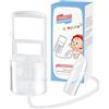 AEKZOX Aspiratore Nasale Manuale, Pulitore Nasale Portatile, Pompetta in Silicone Morbido per Bambini, Aspiratore Nasale da Viaggio