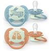 PHILIPS SpA PHILIPS AVENT 2 SUCCHIETTI ULTRA SOFT NIGHT 18M+ FARFALLA/LEPRE