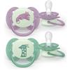 PHILIPS SpA PHILIPS AVENT 2 SUCCHIETTI ULTRA SOFT NIGHT 6-18M CERBIATTO/VOLPE