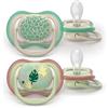 PHILIPS AVENT SUCCHIETTI AIR 6-18M FORI EXTRA LARGE DISEGNI FOGLIE 2 PEZZI