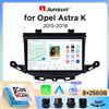 Junsun Autoradio Junsun Wireless CarPlay Android Auto per Opel Astra K (B16) 2015-2021 con ventola di raffreddamento integrata, navigatore GPS Android, lettore multimediale, WiFi, DSP, RDS, BT, SWC, schermo