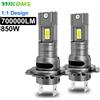 YHKOMS H7 Lampadina per fari a LED Mini Wireless 60W 20000LM 6000K CSP per fari per auto Lampade a diodi automatici H7 Turbo Led 12V Automobile