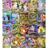 TAKARA TOMY 10-100 pz Carte Pokemon GX Vmax EX Brillante Francese Spagnolo Tedesco Italiano Gioco Battaglia Trading Collezione Carte Inglese Giocattoli Regali