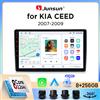 Junsun Autoradio Junsun Wireless CarPlay Android Auto per Kia Ceed Mk1 (ED) 2006-2012 con ventola di raffreddamento integrata, navigatore GPS Android, lettore multimediale, WiFi, DSP, RDS, BT, SWC, schermo