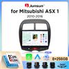 Junsun Autoradio Junsun Wireless CarPlay Android Auto per Mitsubishi ASX Mk1 (GA) 2010-2019 con ventola di raffreddamento integrata, navigatore GPS Android, lettore multimediale, WiFi, DSP, RDS, BT, SWC,