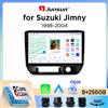 Junsun Autoradio Junsun Wireless CarPlay Android Auto per Suzuki Jimny Mk3 (JB33/JB43) 1998-2005 con ventola di raffreddamento integrata, navigatore GPS Android, lettore multimediale, WiFi, DSP, RDS, BT,