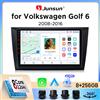 Junsun Autoradio Junsun Wireless CarPlay Android Auto per Volkswagen (VW) Golf Mk6 (Typ 5K/517) 2008-2016 con ventola di raffreddamento integrata, navigatore GPS Android, lettore multimediale, WiFi, DSP,