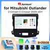 Junsun Autoradio Junsun Wireless CarPlay Android Auto per Mitsubishi Outlander Mk2 / Citroen C-Crosser 2005-2012 con ventola di raffreddamento integrata, navigatore GPS Android, lettore multimediale, WiFi,