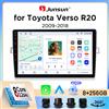 Junsun Autoradio Junsun Wireless CarPlay Android Auto per Toyota Verso (ZGR20/AUR20) 2009-2018 con ventola di raffreddamento integrata, navigatore GPS Android, lettore multimediale, WiFi, DSP, RDS, BT, SWC,