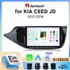 Junsun Autoradio Junsun Wireless CarPlay Android Auto per Kia Ceed Mk2 (JD) 2012-2018 con ventola di raffreddamento integrata, navigatore GPS Android, lettore multimediale, WiFi, DSP, RDS, BT, SWC, schermo