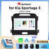 Junsun Autoradio Junsun Wireless CarPlay Android Auto per Kia Sportage Mk3 (SL) 2010-2016 con ventola di raffreddamento integrata, navigatore GPS Android, lettore multimediale, WiFi, DSP, RDS, BT, SWC,