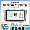 Junsun Autoradio Junsun Wireless CarPlay Android Auto per Toyota Avensis Mk3 (T270) 2009-2018 con ventola di raffreddamento integrata, navigatore GPS Android, lettore multimediale, WiFi, DSP, RDS, BT, SWC,