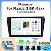Junsun Autoradio Junsun Wireless CarPlay Android Auto per Mazda 3 (BK) 2003-2009 con ventola di raffreddamento integrata, navigatore GPS Android, lettore multimediale, WiFi, DSP, RDS, BT, SWC, schermo touch
