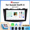 Junsun Autoradio Junsun Wireless CarPlay Android Auto per Suzuki Swift Mk3 (AZ) 2010-2017 con ventola di raffreddamento integrata, navigatore GPS Android, lettore multimediale, WiFi, DSP, RDS, BT, SWC,