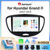 Junsun Autoradio Junsun Wireless CarPlay Android Auto per Hyundai i10 Mk1 (PA) 2007-2013 con ventola di raffreddamento integrata, navigatore GPS Android, lettore multimediale, WiFi, DSP, RDS, BT, SWC,