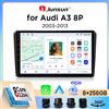 Junsun Autoradio Junsun Wireless CarPlay Android Auto per Audi A3 / S3 / RS3 (8P) 2003-2013 con ventola di raffreddamento integrata, navigatore GPS Android, lettore multimediale, WiFi, DSP, RDS, BT, SWC,
