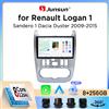 Junsun Autoradio Junsun Wireless CarPlay Android Auto per Dacia / Renault Logan 1 & Sandero 1 & Duster 1 2004-2015 con ventola di raffreddamento integrata, navigatore GPS Android, lettore multimediale, WiFi,