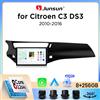 Junsun Autoradio Junsun Wireless CarPlay Android Auto per Citroen C3 Mk2 (A51) / DS 3 2009-2016 con ventola di raffreddamento integrata, navigatore GPS Android, lettore multimediale, WiFi, DSP, RDS, BT, SWC,