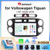 Junsun Autoradio Junsun Wireless CarPlay Android Auto per Volkswagen (VW) Tiguan Mk1 (5N) 2007-2016 con ventola di raffreddamento integrata, navigatore GPS Android, lettore multimediale, WiFi, DSP, RDS, BT,