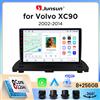 Junsun Autoradio Junsun Wireless CarPlay Android Auto per Volvo XC90 Mk1 (P2) 2002-2014 con ventola di raffreddamento integrata, navigatore GPS Android, lettore multimediale, WiFi, DSP, RDS, BT, SWC, schermo