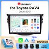 Junsun Autoradio Junsun Wireless CarPlay Android Auto per Toyota RAV4 (XA30) 2005-2012 con ventola di raffreddamento integrata, navigatore GPS Android, lettore multimediale, WiFi, DSP, RDS, BT, SWC, schermo