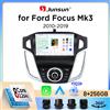 Junsun Autoradio Junsun Wireless CarPlay Android Auto per Ford Focus Mk3 (C346) 2011-2018 con ventola di raffreddamento integrata, navigatore GPS Android, lettore multimediale, WiFi, DSP, RDS, BT, SWC,