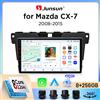 Junsun Autoradio Junsun Wireless CarPlay Android Auto per Mazda CX-7 (ER) 2006-2012 con ventola di raffreddamento integrata, navigatore GPS Android, lettore multimediale, WiFi, DSP, RDS, BT, SWC, schermo