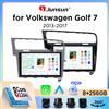 Junsun Autoradio Junsun Wireless CarPlay Android Auto per Volkswagen (VW) Golf Mk7 (Typ 5G) 2012-2017 con ventola di raffreddamento integrata, navigatore GPS Android, lettore multimediale, WiFi, DSP, RDS,