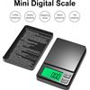 LPPCOLTD Mini bilancia digitale tascabile LCD Gram Food Jewelry Once Grani 100/200/300/500g 0,01g 1000g 0,1g Bilancia nera
