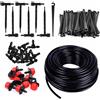 NONE 1/4 ''Piegatura Freccia Gocciolatore Regolazione Micro Kit di Irrigazione a Goccia a Tre Vie Connettore Acqua da Giardino 4/7mm Tubo Gocciolatore Serra