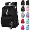 NONE Zaino per studenti leggero alla moda Logo personalizzabile Borsa casual a doppia spalla Tracolla ad arco Fodera in poliestere Oxford