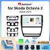 Junsun Autoradio Junsun Wireless CarPlay Android Auto per Skoda Octavia Mk2 (1Z) 2004-2013 con ventola di raffreddamento integrata, navigatore GPS Android, lettore multimediale, WiFi, DSP, RDS, BT, SWC,